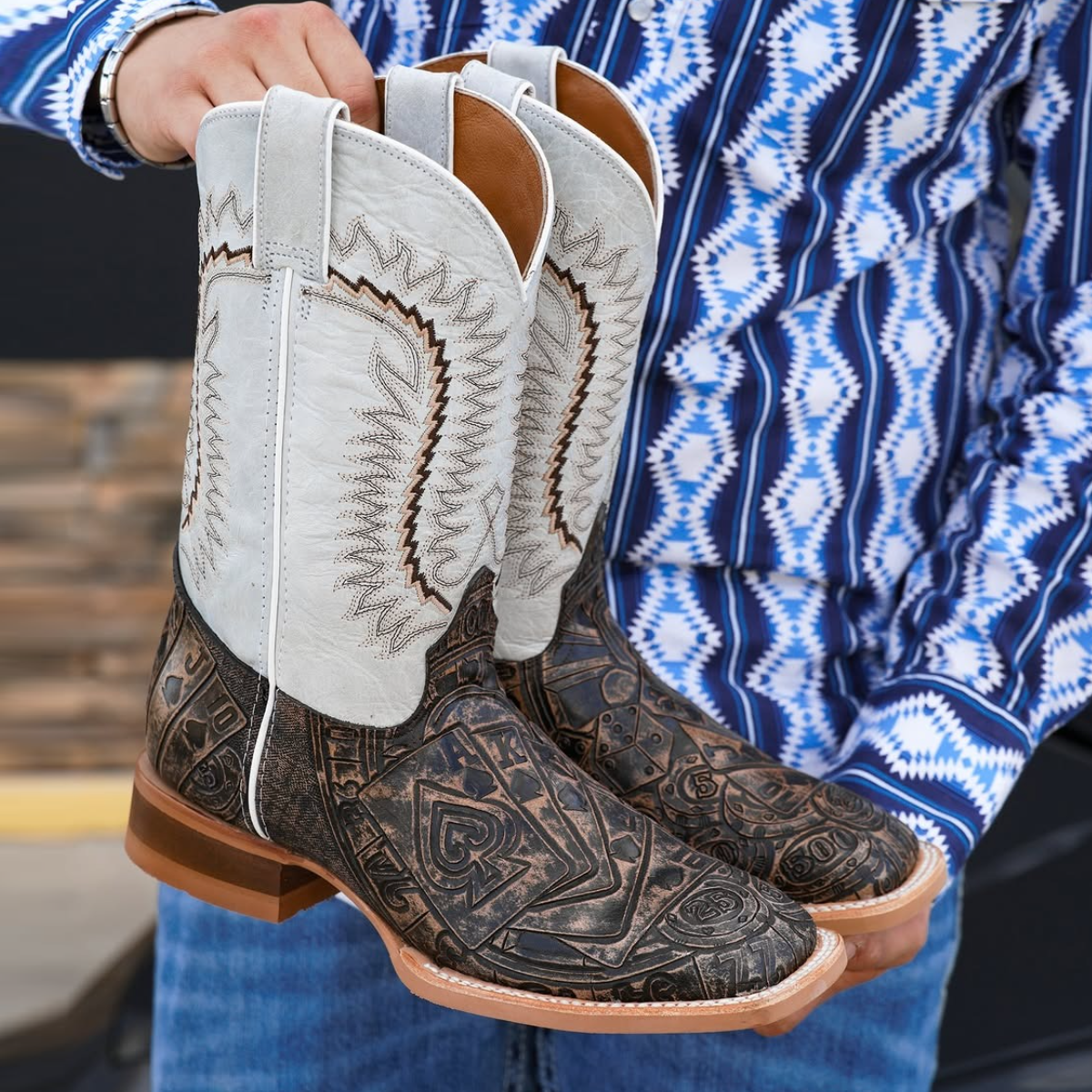 Men's Square Toe Western Cowboy Boots