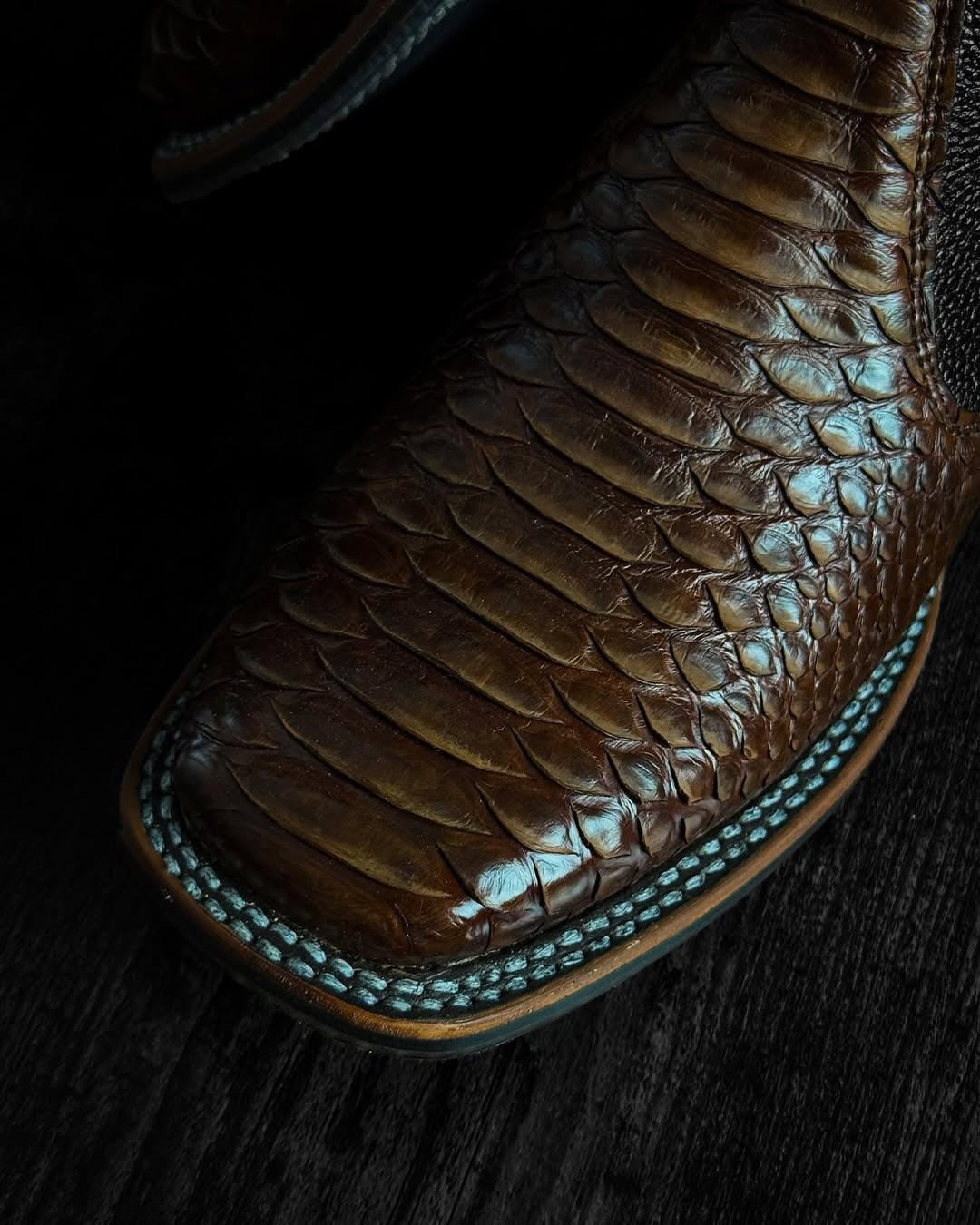 Original Handcrafted Python Ankle Boots
