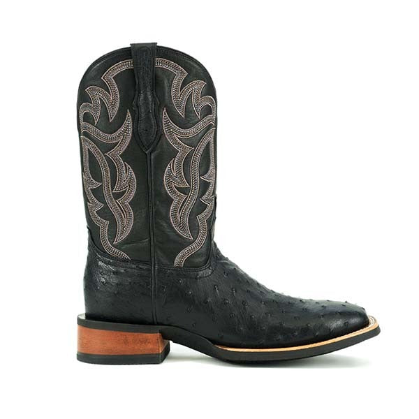 Classic Ostrich Leather Cowboy Boots