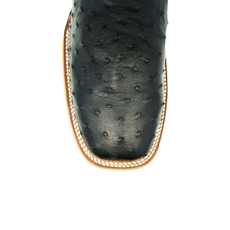 Classic Ostrich Leather Cowboy Boots