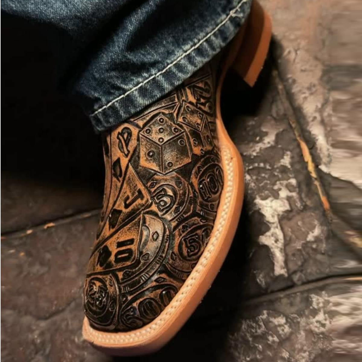 Men's Square Toe Western Cowboy Boots