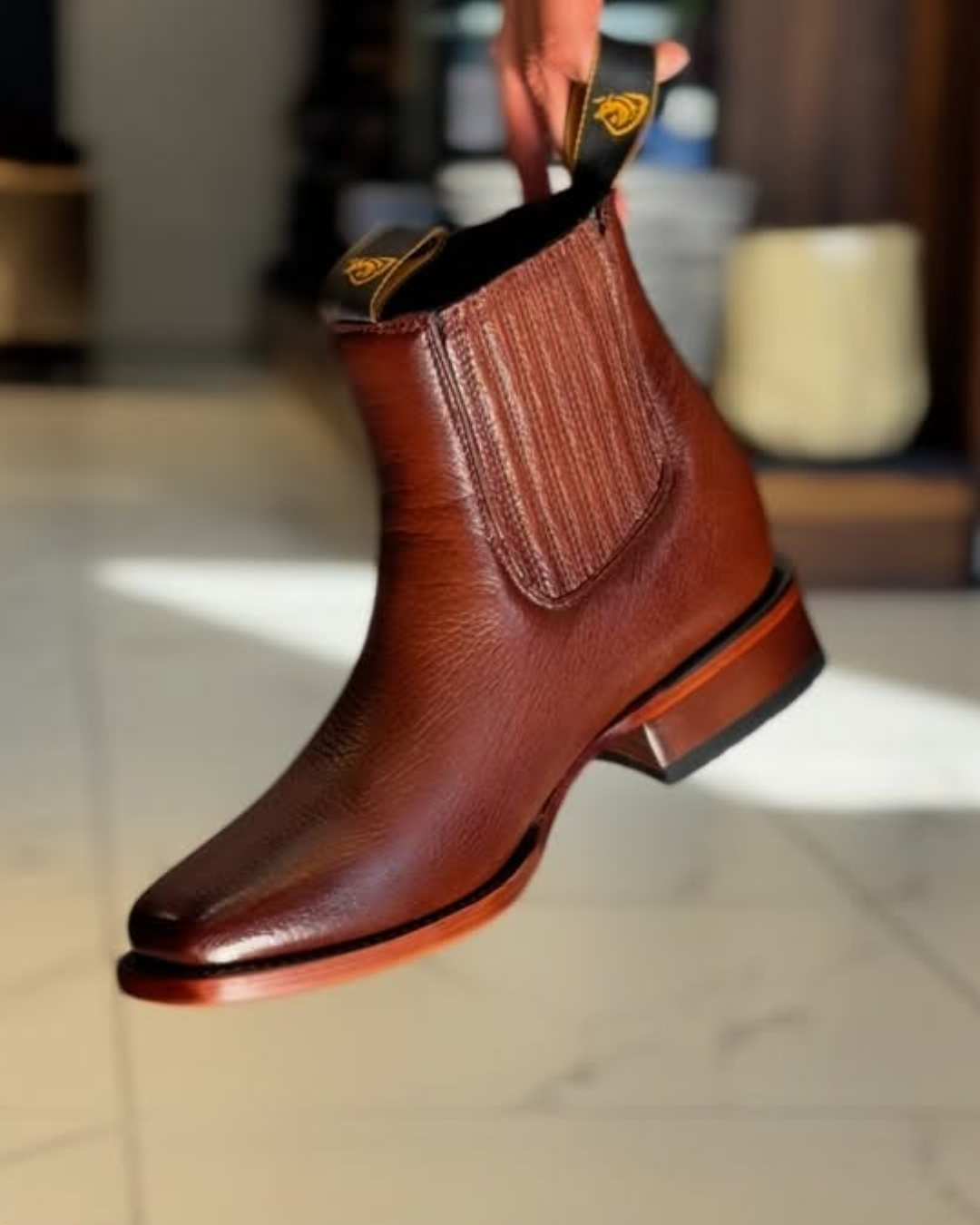 Men's Handmade Deerskin Ankle Boots