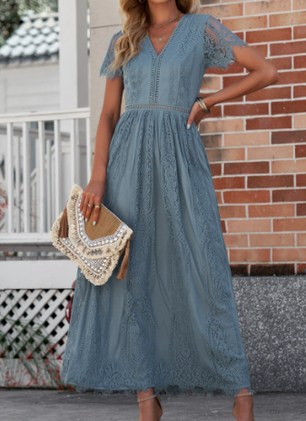 Classy Lace Breathable Maxi Dress
