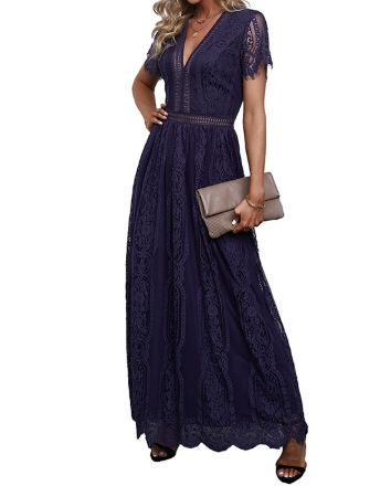 Classy Lace Breathable Maxi Dress