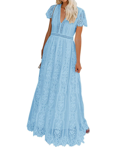 Classy Lace Breathable Maxi Dress