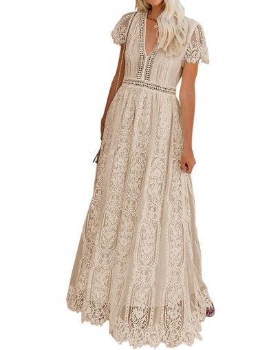 Classy Lace Breathable Maxi Dress