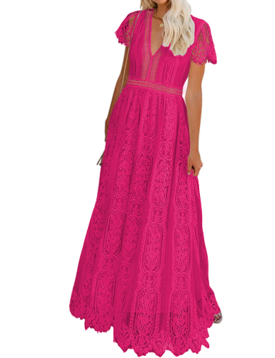Classy Lace Breathable Maxi Dress