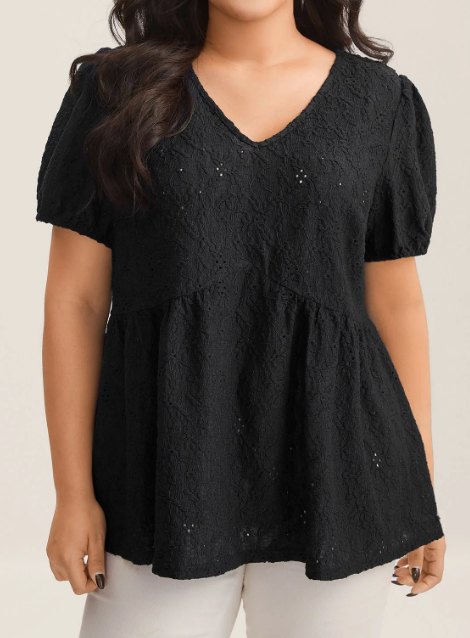 Back Bow Tie Textured Top