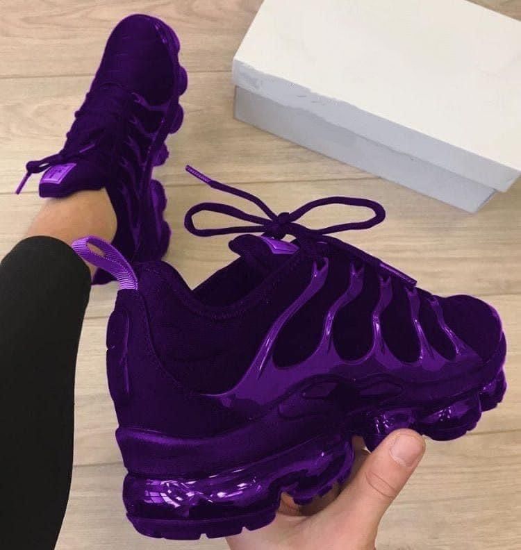 Purple Air Cushion Sneakers