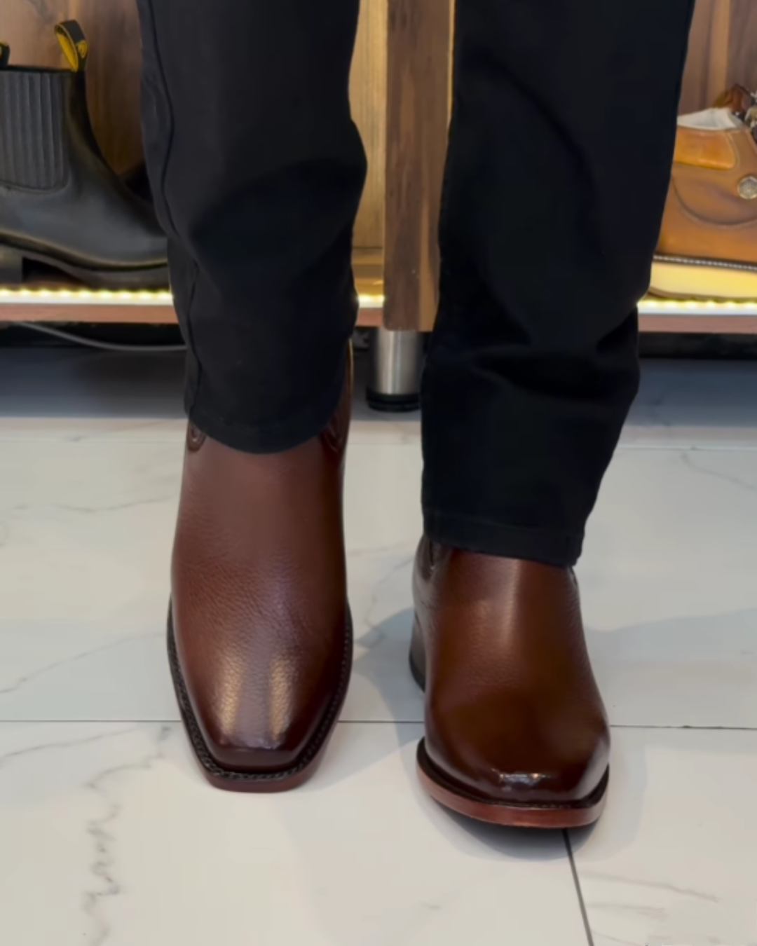 Men's Handmade Deerskin Ankle Boots