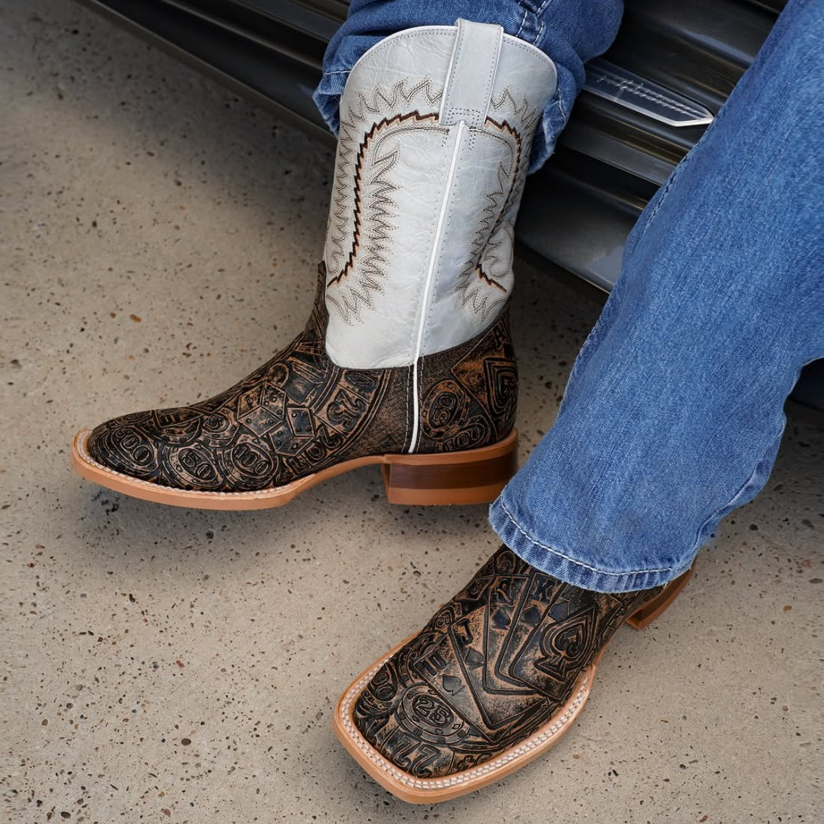 Men's Square Toe Western Cowboy Boots
