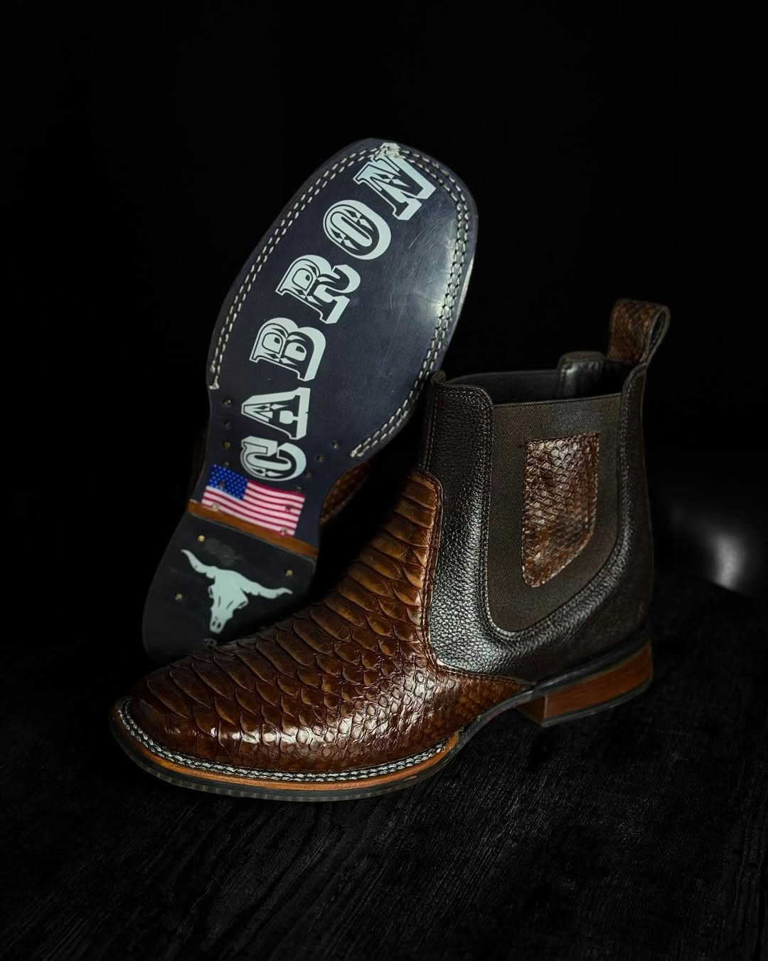 Original Handcrafted Python Ankle Boots