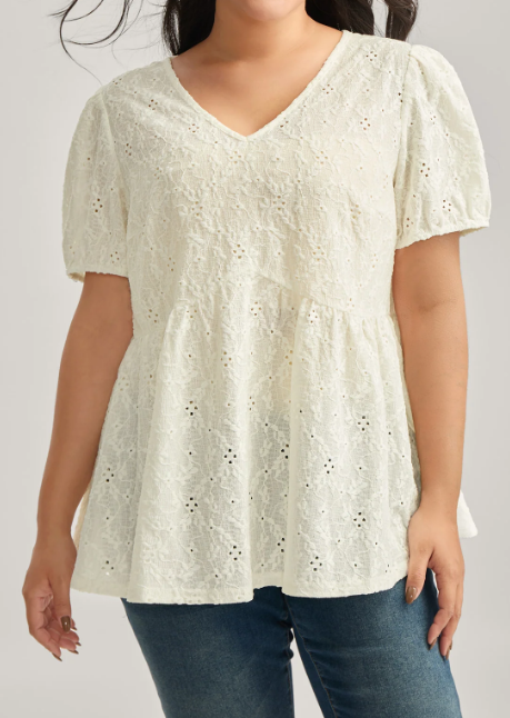 Back Bow Tie Textured Top