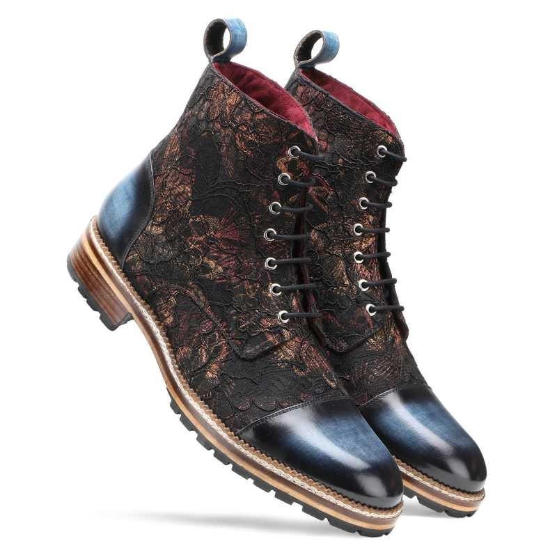 Jose Printed Laceup Boots