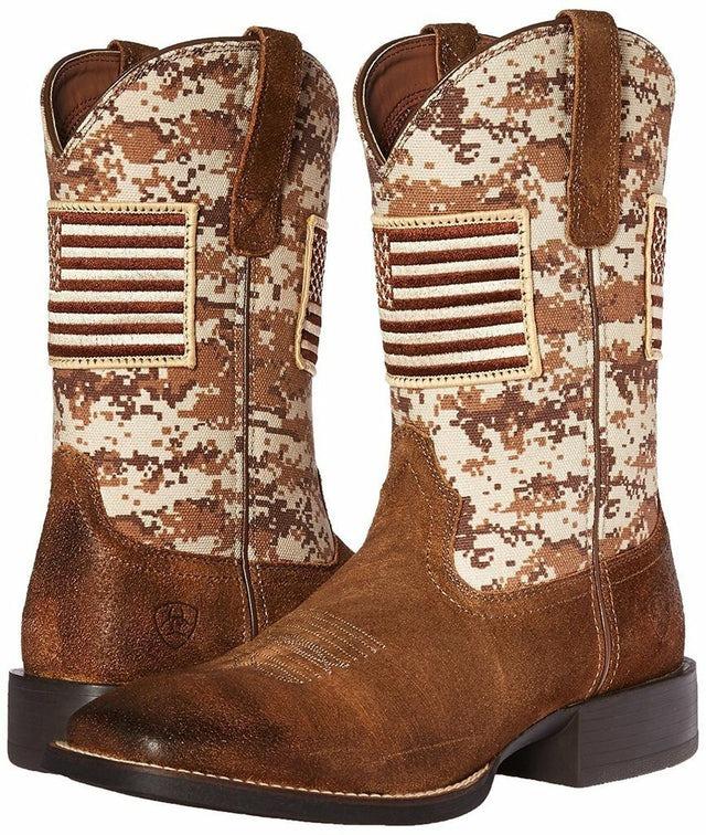 Men's Sport Patriot Camo Western Boots