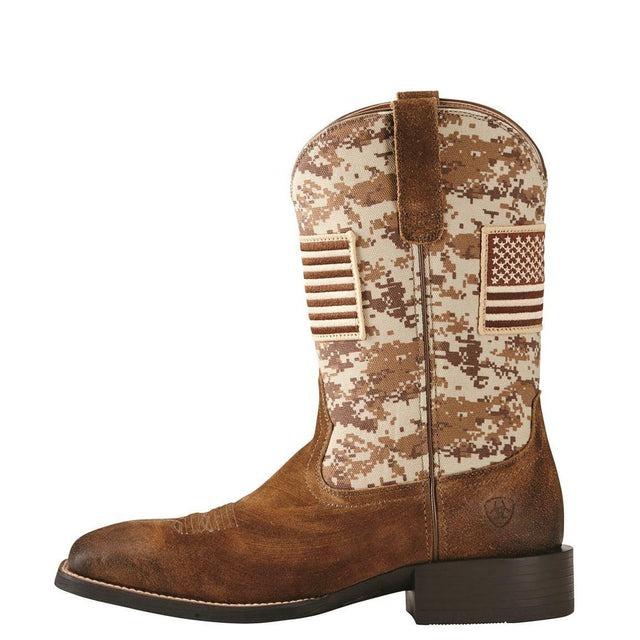 Men's Sport Patriot Camo Western Boots