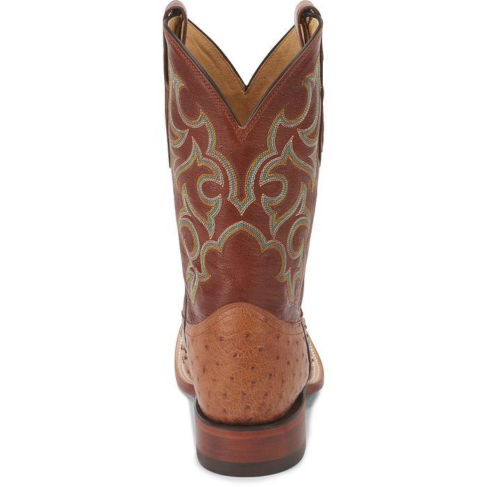 Classic Ostrich Leather Western Cowboy Boots