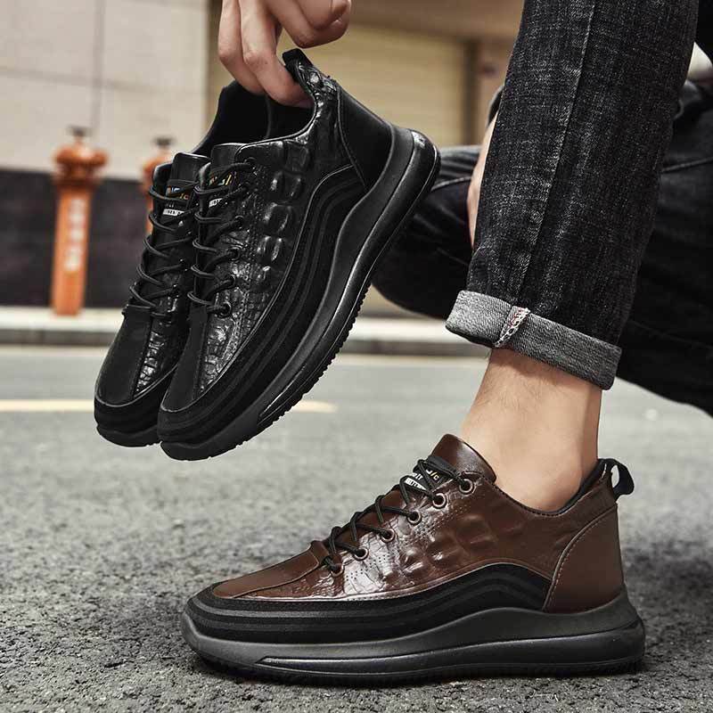 Men's Luxury Crocodile Pattern Air Cushion Sneakers