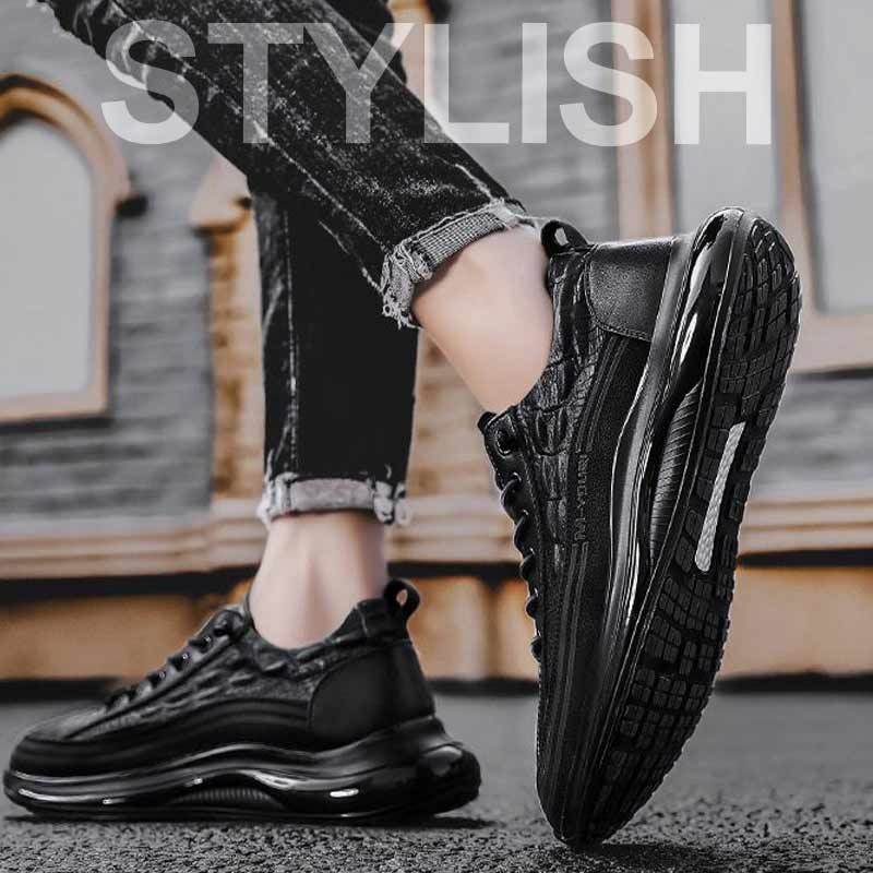 Men's Luxury Crocodile Pattern Air Cushion Sneakers