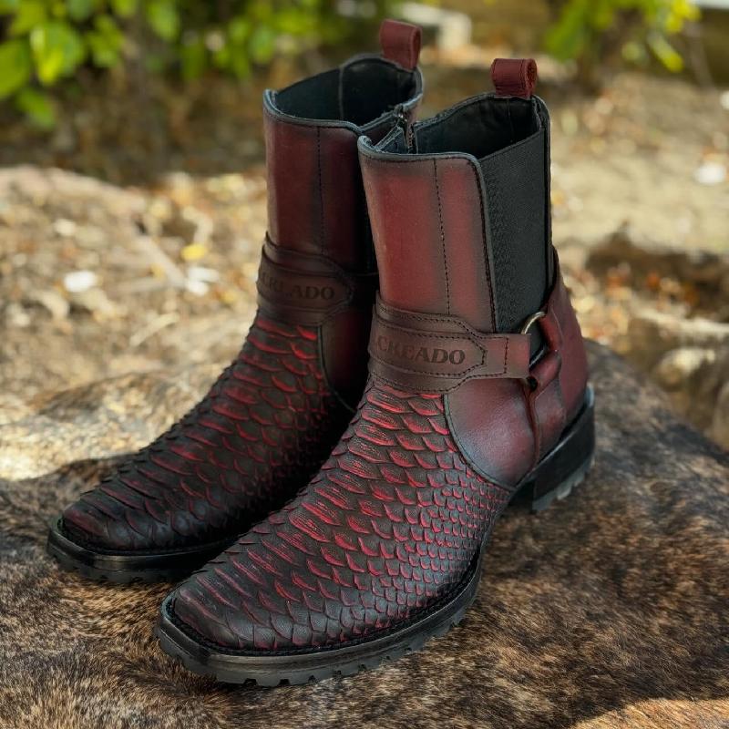 Men's Handmade Python Boots